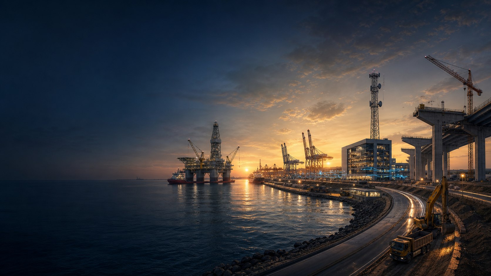 Houston Tenecon Group industries spanning offshore engineering, logistics, technology, wireless communications and construction